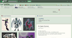 Desktop Screenshot of lunawing.deviantart.com