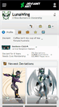 Mobile Screenshot of lunawing.deviantart.com