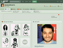 Tablet Screenshot of marianonavarro.deviantart.com