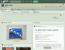 Tablet Screenshot of jester-race.deviantart.com