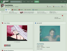 Tablet Screenshot of charlietinks.deviantart.com