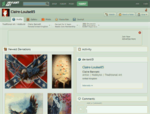 Tablet Screenshot of claire-louise85.deviantart.com