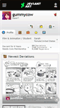 Mobile Screenshot of gummycow.deviantart.com