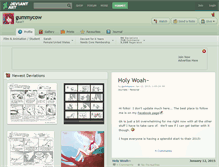 Tablet Screenshot of gummycow.deviantart.com