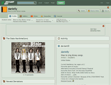 Tablet Screenshot of danielly.deviantart.com