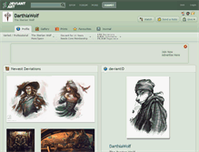 Tablet Screenshot of darthiawolf.deviantart.com