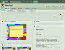 Tablet Screenshot of dragonfish09.deviantart.com
