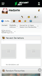 Mobile Screenshot of madzelle.deviantart.com