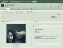 Tablet Screenshot of emptyremains.deviantart.com