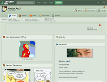 Tablet Screenshot of masterjooj.deviantart.com