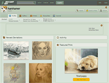 Tablet Screenshot of hamhamer.deviantart.com
