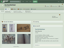 Tablet Screenshot of devilslittlesister.deviantart.com