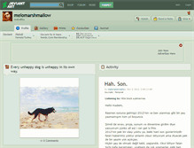 Tablet Screenshot of melomarshmallow.deviantart.com