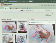 Tablet Screenshot of jamiewardley.deviantart.com