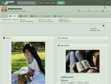 Tablet Screenshot of phantomsox.deviantart.com