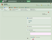 Tablet Screenshot of lumelu.deviantart.com