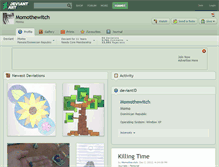 Tablet Screenshot of momothewitch.deviantart.com