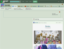 Tablet Screenshot of leomate.deviantart.com