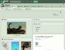 Tablet Screenshot of dtlynx.deviantart.com