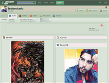 Tablet Screenshot of brokensicario.deviantart.com