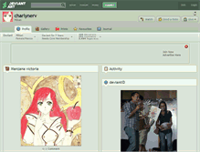 Tablet Screenshot of charlynerv.deviantart.com