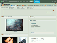 Tablet Screenshot of andrewh.deviantart.com