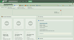 Desktop Screenshot of mysticbutterfly.deviantart.com