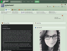 Tablet Screenshot of amberlouie.deviantart.com