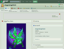 Tablet Screenshot of dragonking65622.deviantart.com