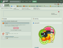 Tablet Screenshot of lizrath.deviantart.com