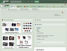 Tablet Screenshot of eseph.deviantart.com