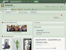 Tablet Screenshot of jezfanclub.deviantart.com