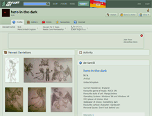 Tablet Screenshot of hero-in-the-dark.deviantart.com