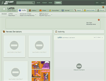 Tablet Screenshot of latds.deviantart.com