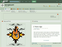 Tablet Screenshot of darknightyoshi.deviantart.com
