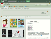 Tablet Screenshot of bellawacko.deviantart.com