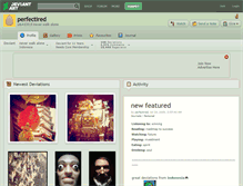 Tablet Screenshot of perfectired.deviantart.com