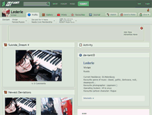 Tablet Screenshot of lederle.deviantart.com