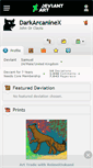 Mobile Screenshot of darkarcaninex.deviantart.com
