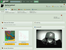 Tablet Screenshot of darkarcaninex.deviantart.com
