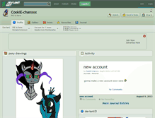 Tablet Screenshot of cookie-chanxxx.deviantart.com