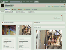 Tablet Screenshot of chipper1424.deviantart.com