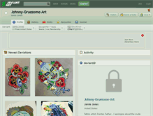 Tablet Screenshot of johnny-gruesome-art.deviantart.com