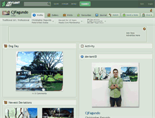 Tablet Screenshot of cjfagundo.deviantart.com