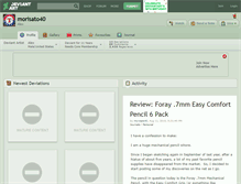 Tablet Screenshot of morisato40.deviantart.com