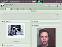 Tablet Screenshot of burning-shark.deviantart.com