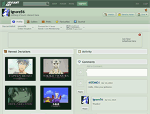 Tablet Screenshot of ignore56.deviantart.com