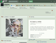 Tablet Screenshot of onllyone.deviantart.com