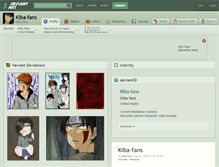 Tablet Screenshot of kiba-fans.deviantart.com