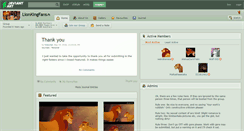 Desktop Screenshot of lionkingfans.deviantart.com